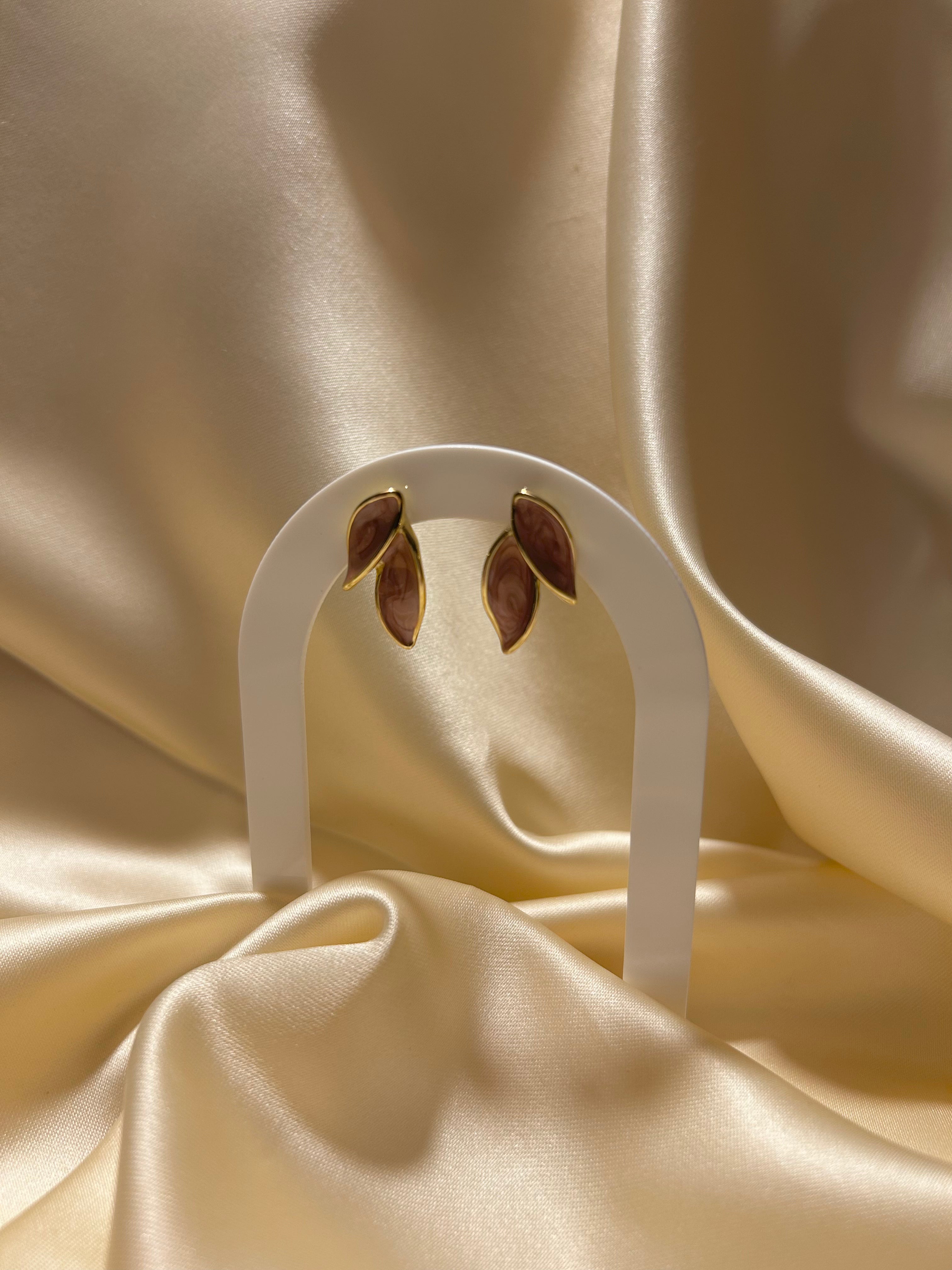 Boucle d'oreille Rose